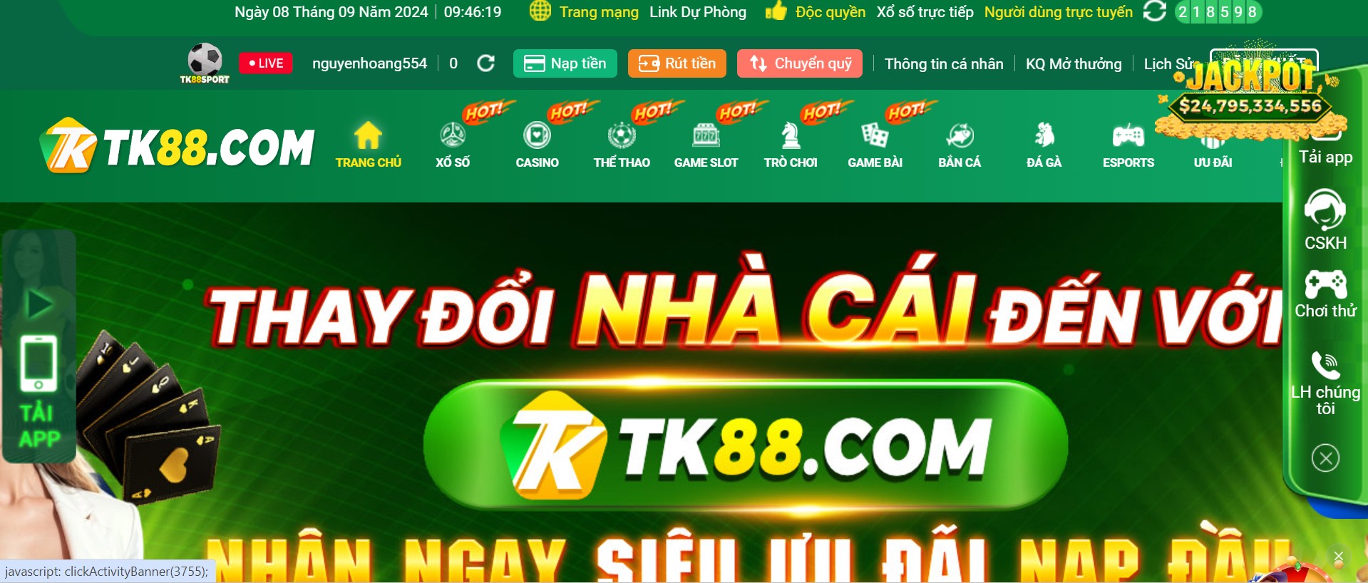 Nếu vi phạm quy định trong quá trình chơi Tk88 sẽ khóa tài khoản người chơi